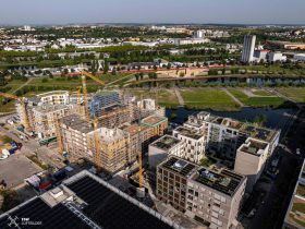 Neckarbogen, Neckarbogen Heilbronn, BuGa2019, Heilbronn, Karlssee, Floßhafen, Züblin