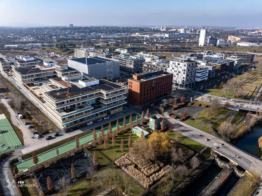 Neckarbogen, Neckarbogen Heilbronn, Stadtquartier, Floßhafen, Bauabschnitt 2 Heilbronn, Jugendherberge Heilbronn