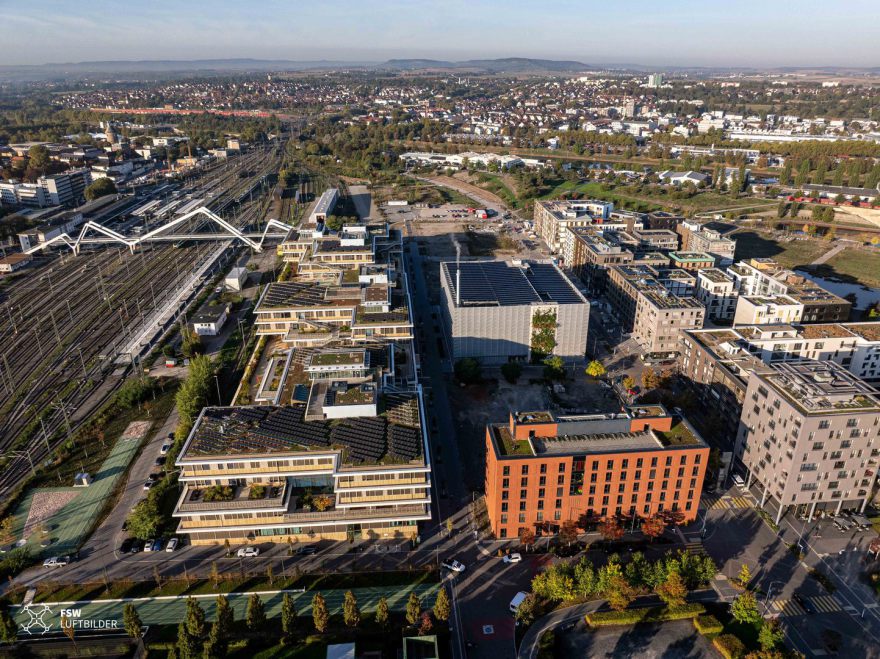 BuGa2019, Neckarbogen, Neckarbogen Heilbronn, Heilbronn City, Heilbronn Innenstadt, Floßhafen, Paula-Fuchs-Allee, Josef-Schwarz-Schule, Blitzbrücke